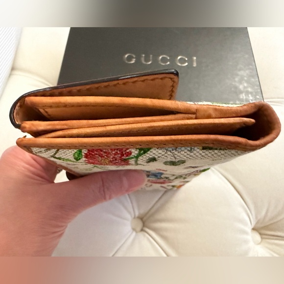 Gucci Blooms Floral Long Leather Bamboo Bifold Wallet - Picture 12 of 15